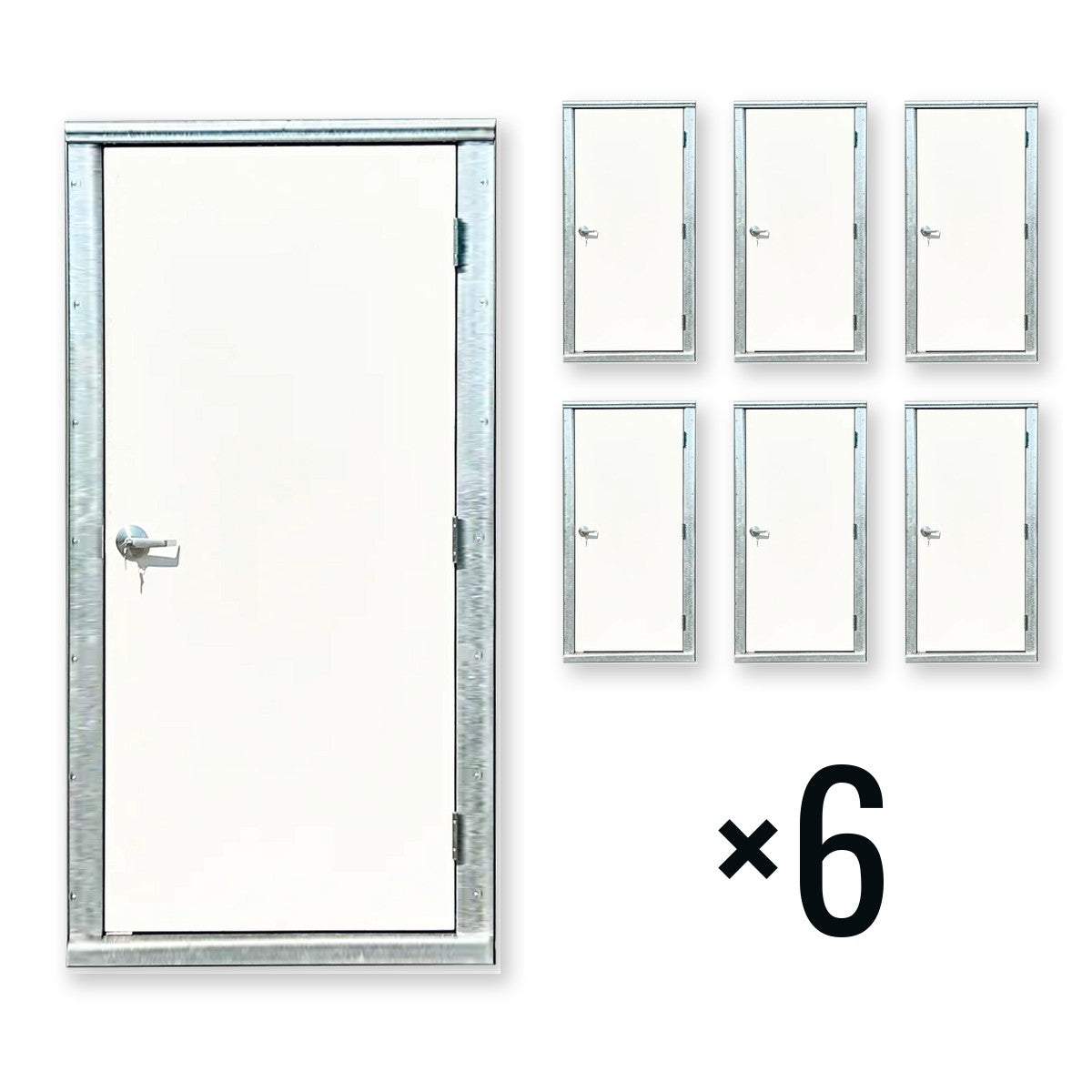 36 man door 6 pack for shipping containers