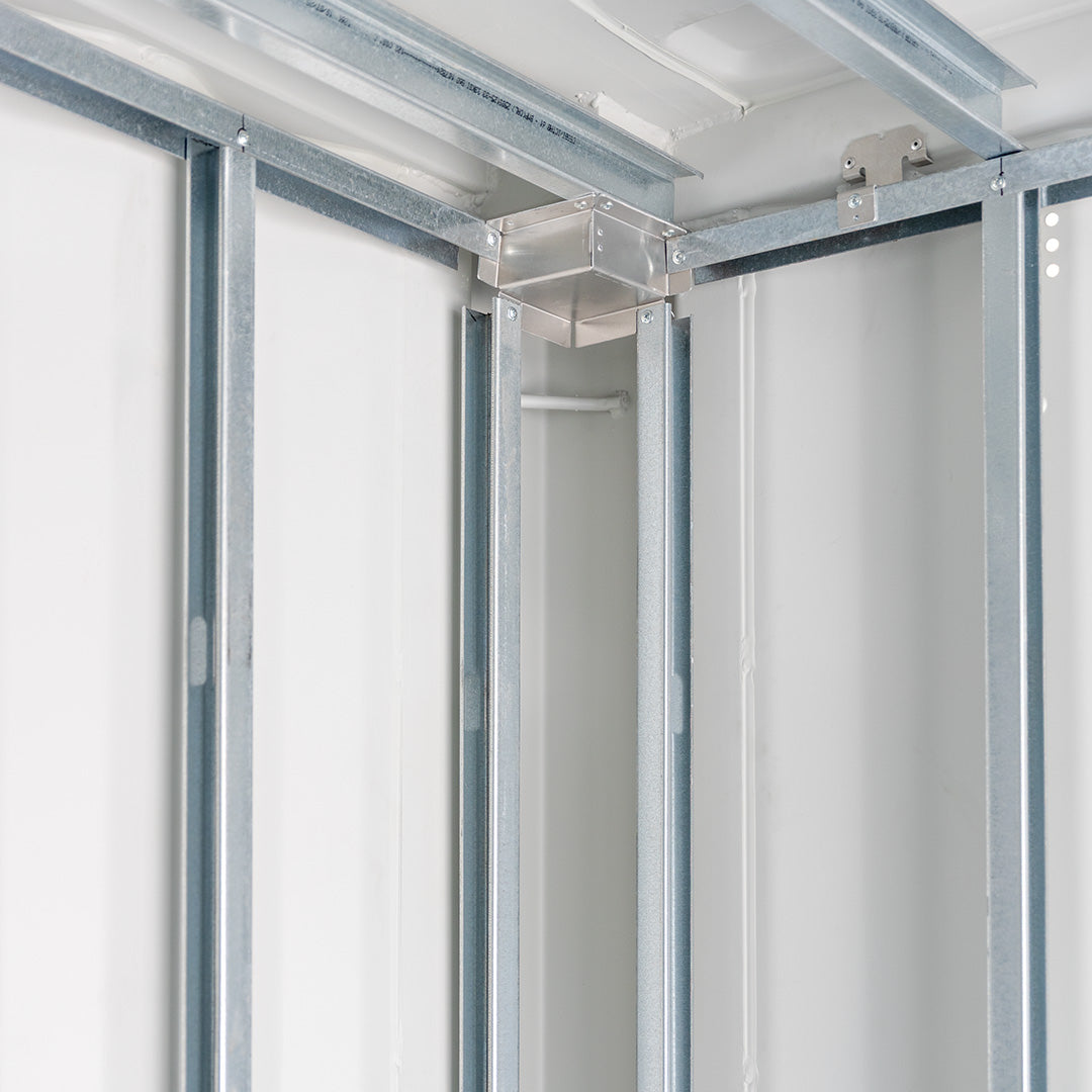 SSB™ Steel Stud Framing Kit (12 Gauge Aluminum Brackets) - 2 Corner Casting Covers + Steel Stud Brackets + Hardware