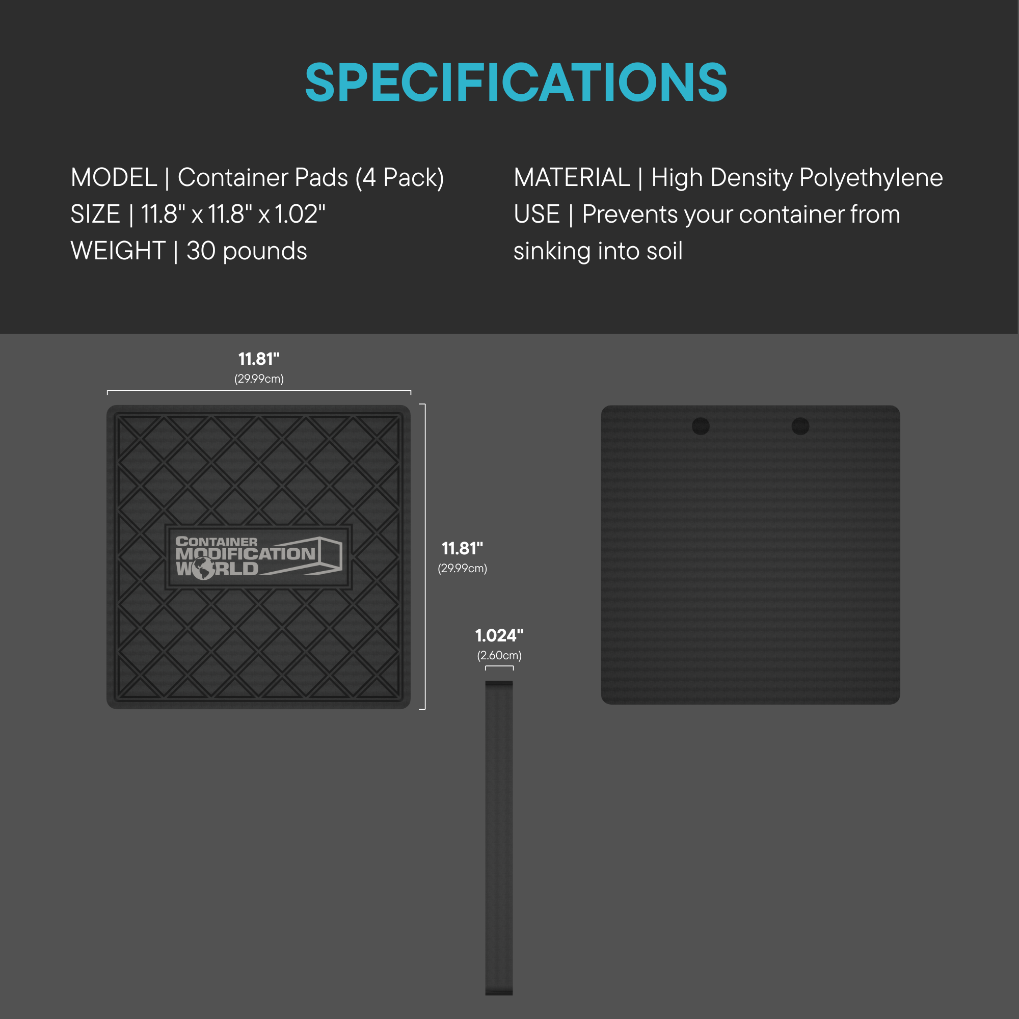 Container Pads (4 Pack)
