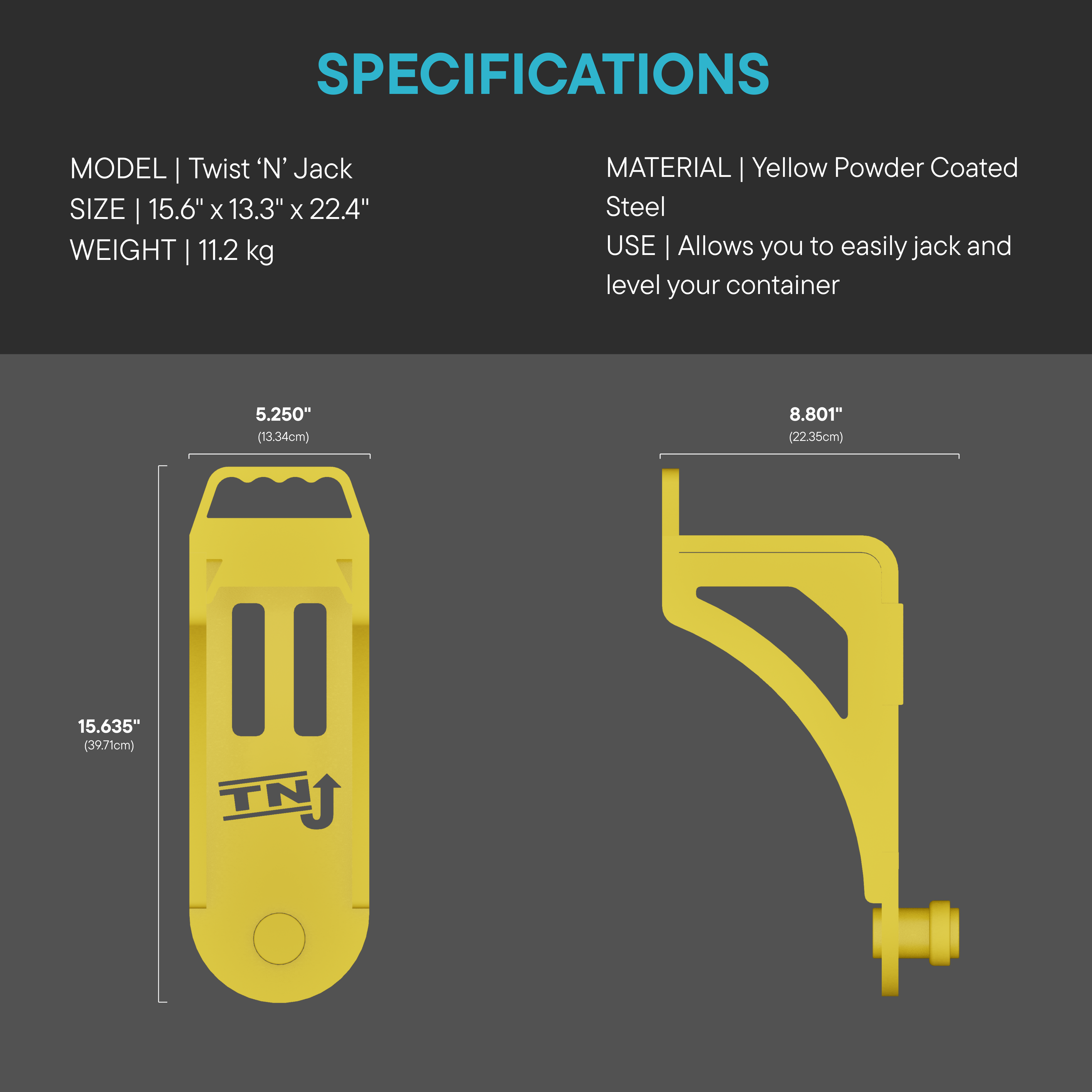 Twist 'n' Jack Container Lifter (TNJ™)