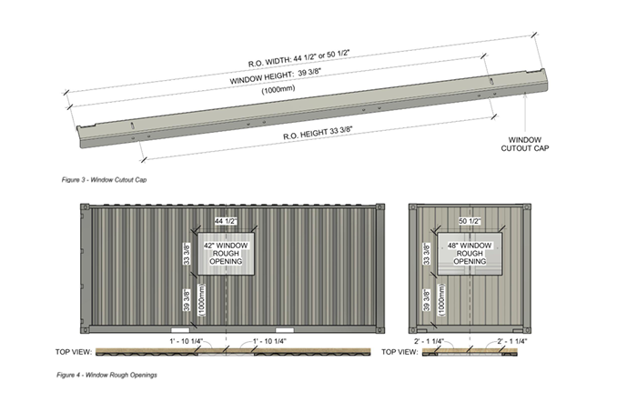 42" x 30" Side Wall Vinyl Sliding Window Framing Kit