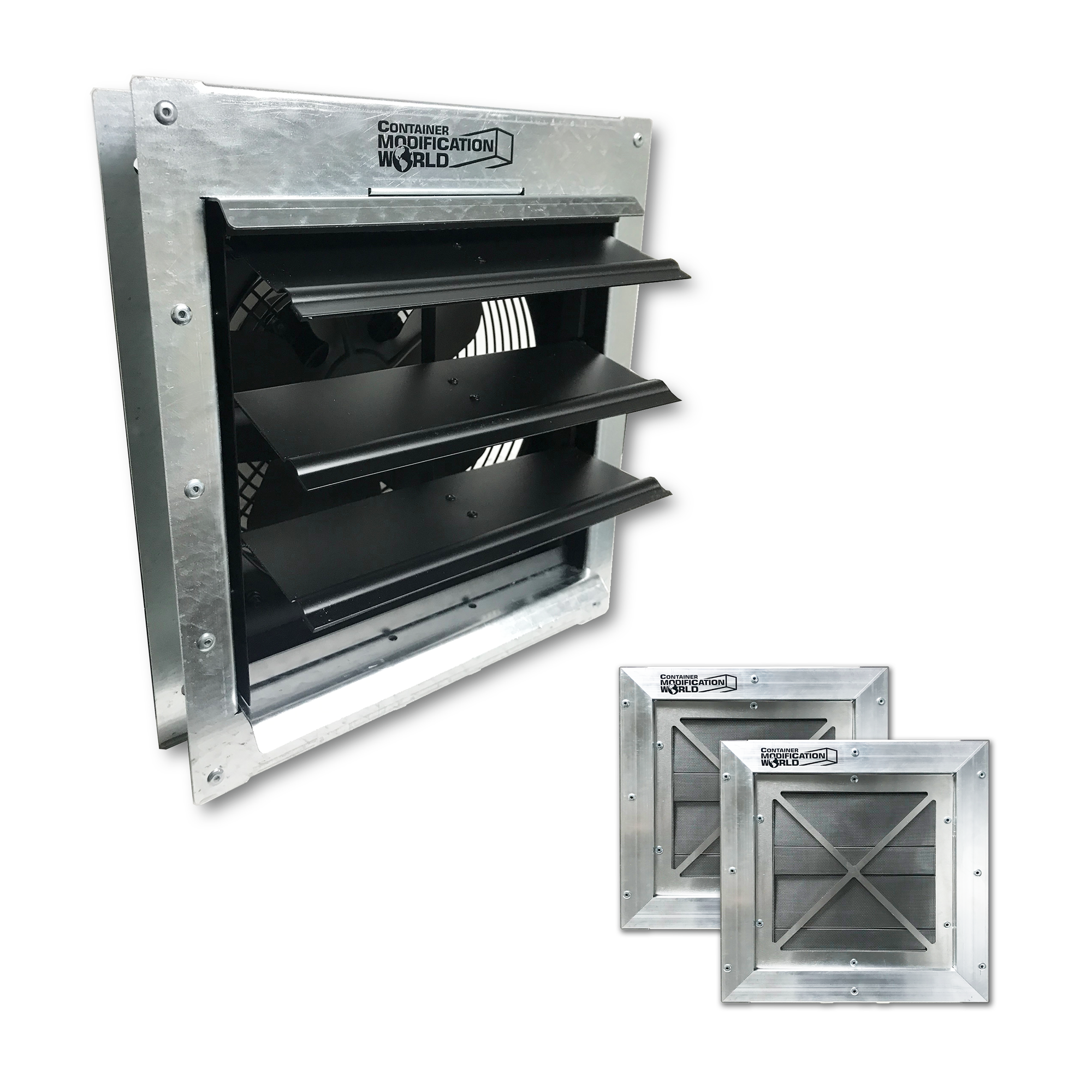 The T10 Air Lift Exhaust Fan w/ Temperature and Humidity Controller is powered by AC Infinity for Shipping Containers