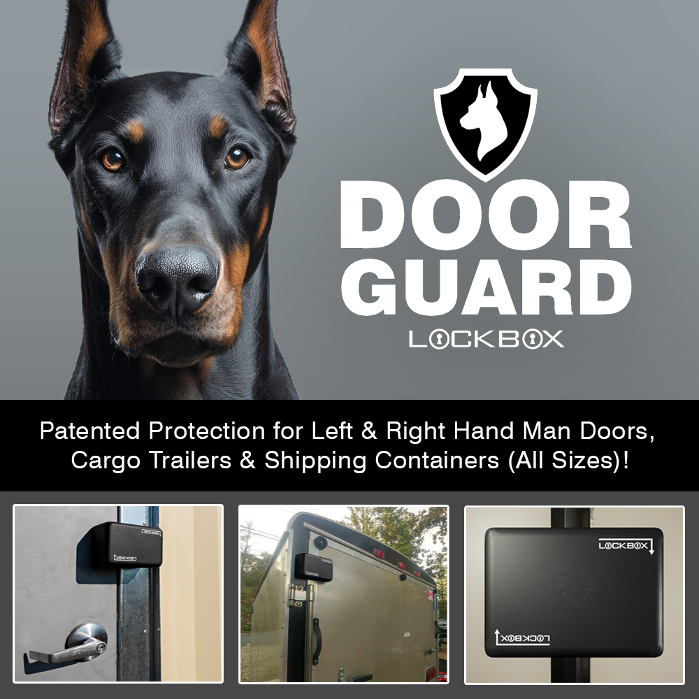 door guard lock box for shipping containers