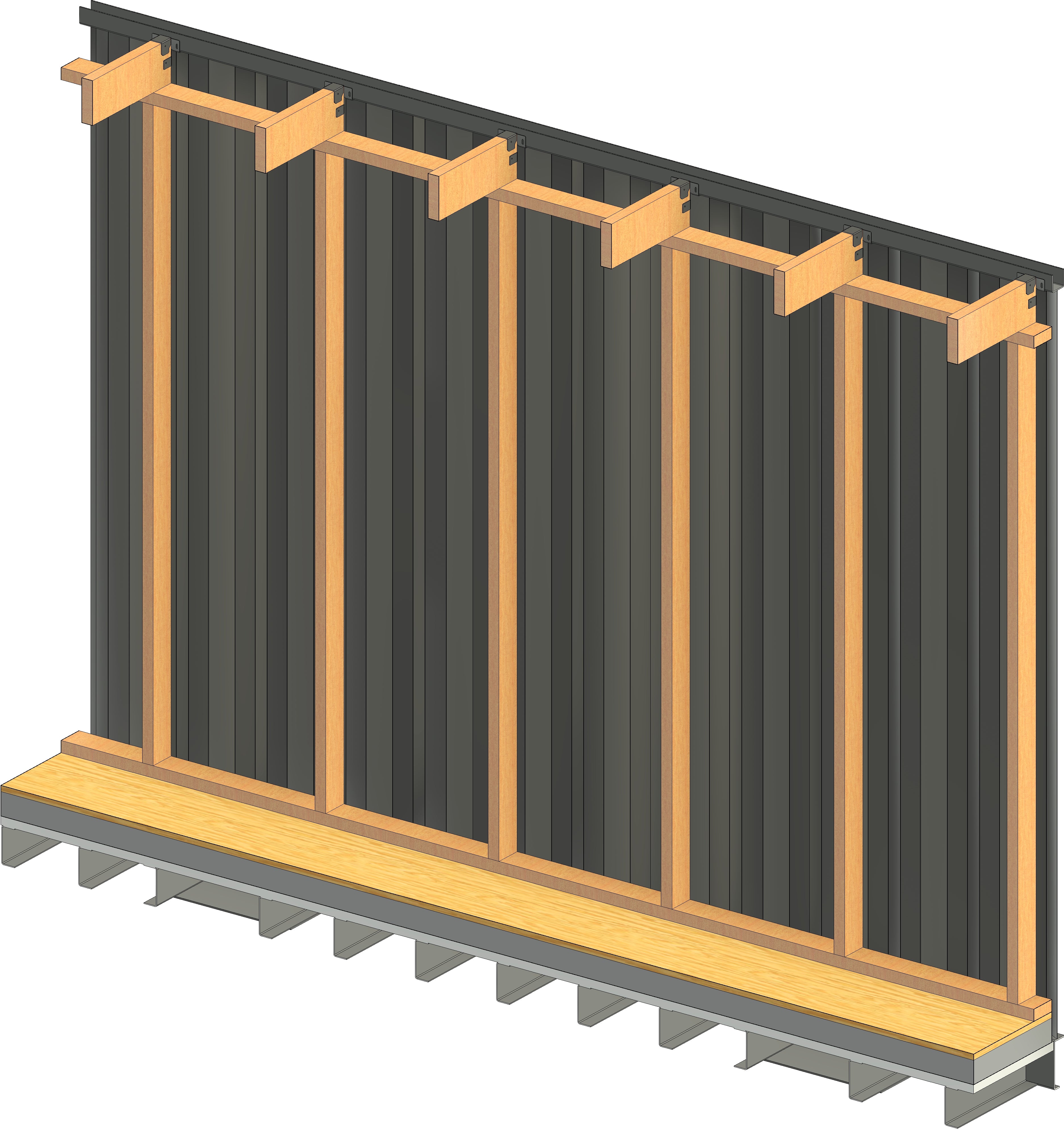 Interior Wood Stud Bracket Kits