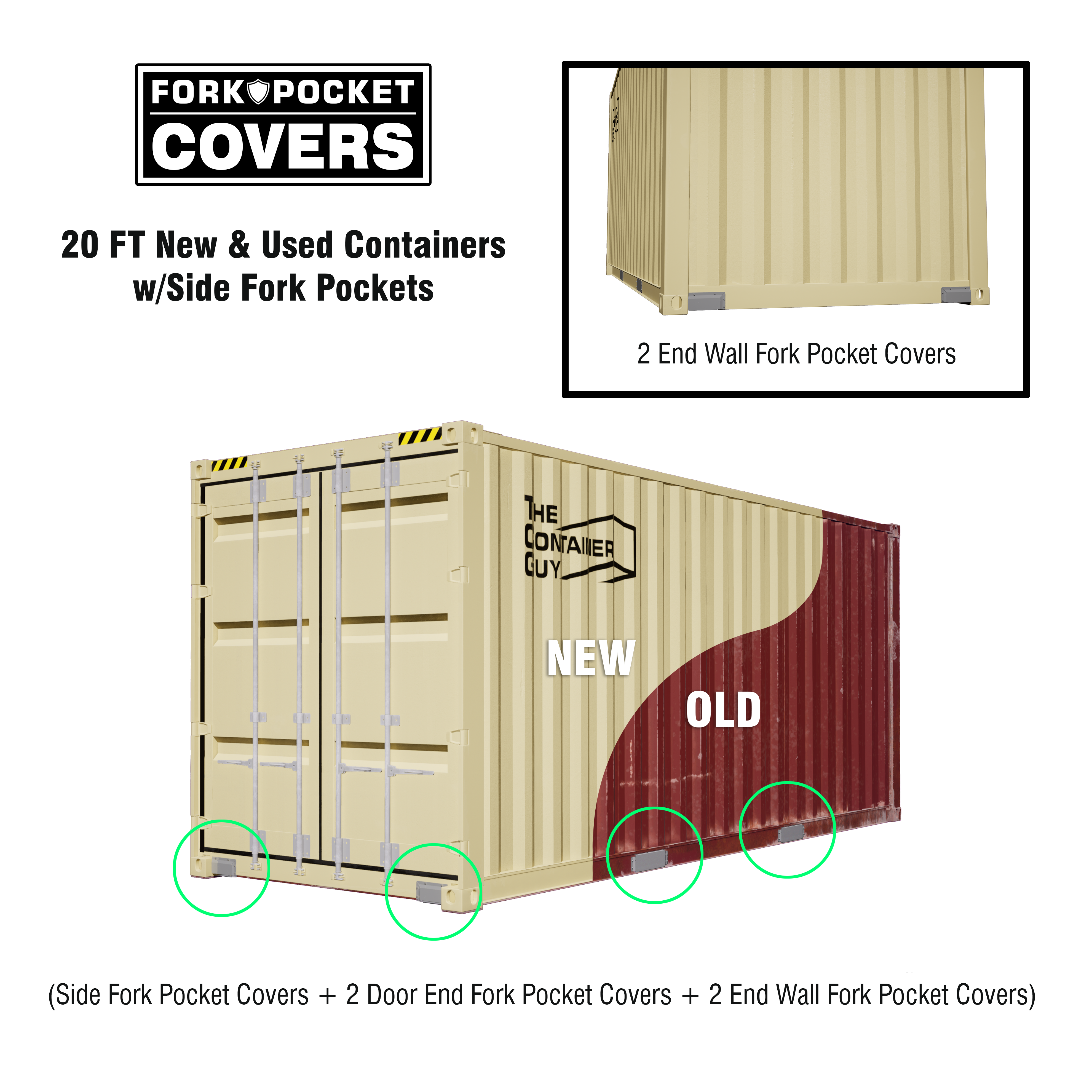 Fork Pocket Covers For Spray Foaming