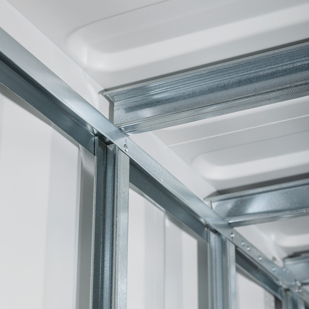 SSB™ Steel Stud Framing Kit (12 Gauge Aluminum Brackets)  - 2 Corner Casting Covers + Steel Stud Brackets + Hardware