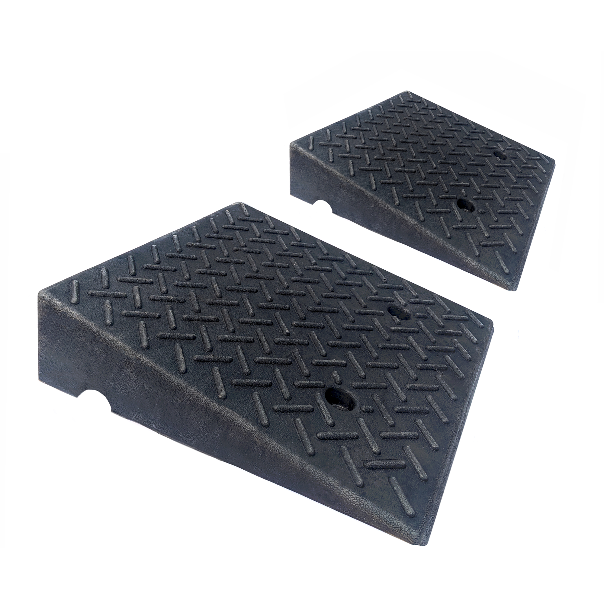 Light Duty Rubber Shipping Container Ramps (2 Pack)