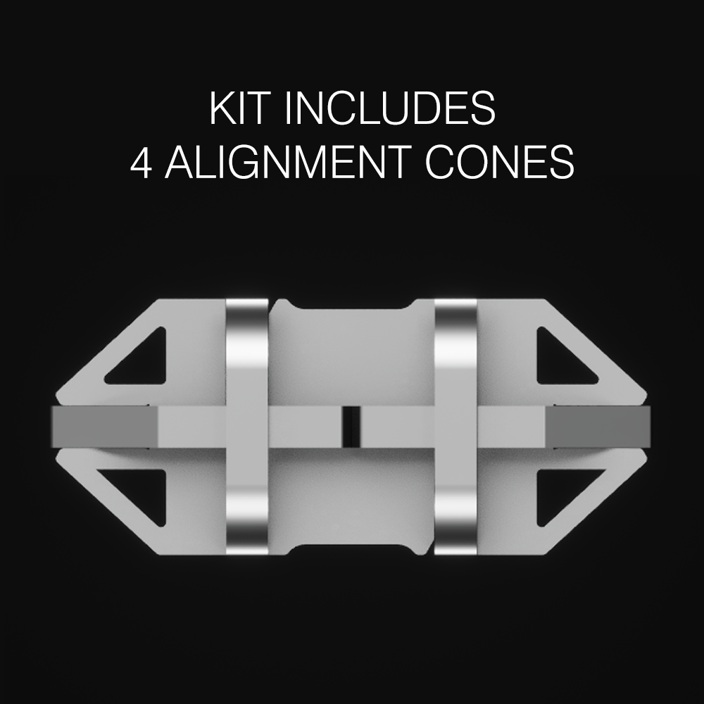 40' Double-Wide Shipping Container Connection Kit with Weld-Free Heade