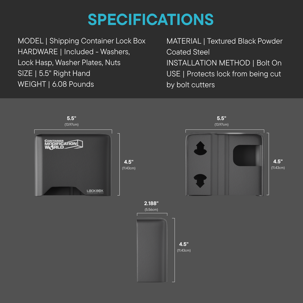 Universal Shipping Container Lock Box | Bolt-On Security