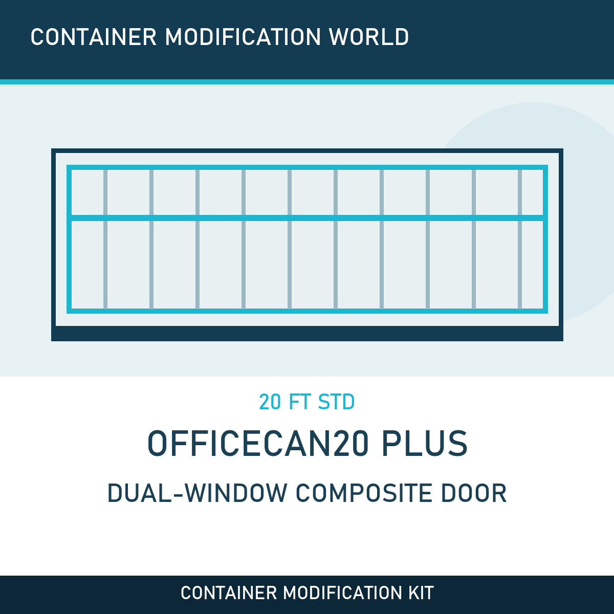 OfficeCan20 Plus - Dual-Window Composite Door Office Kit