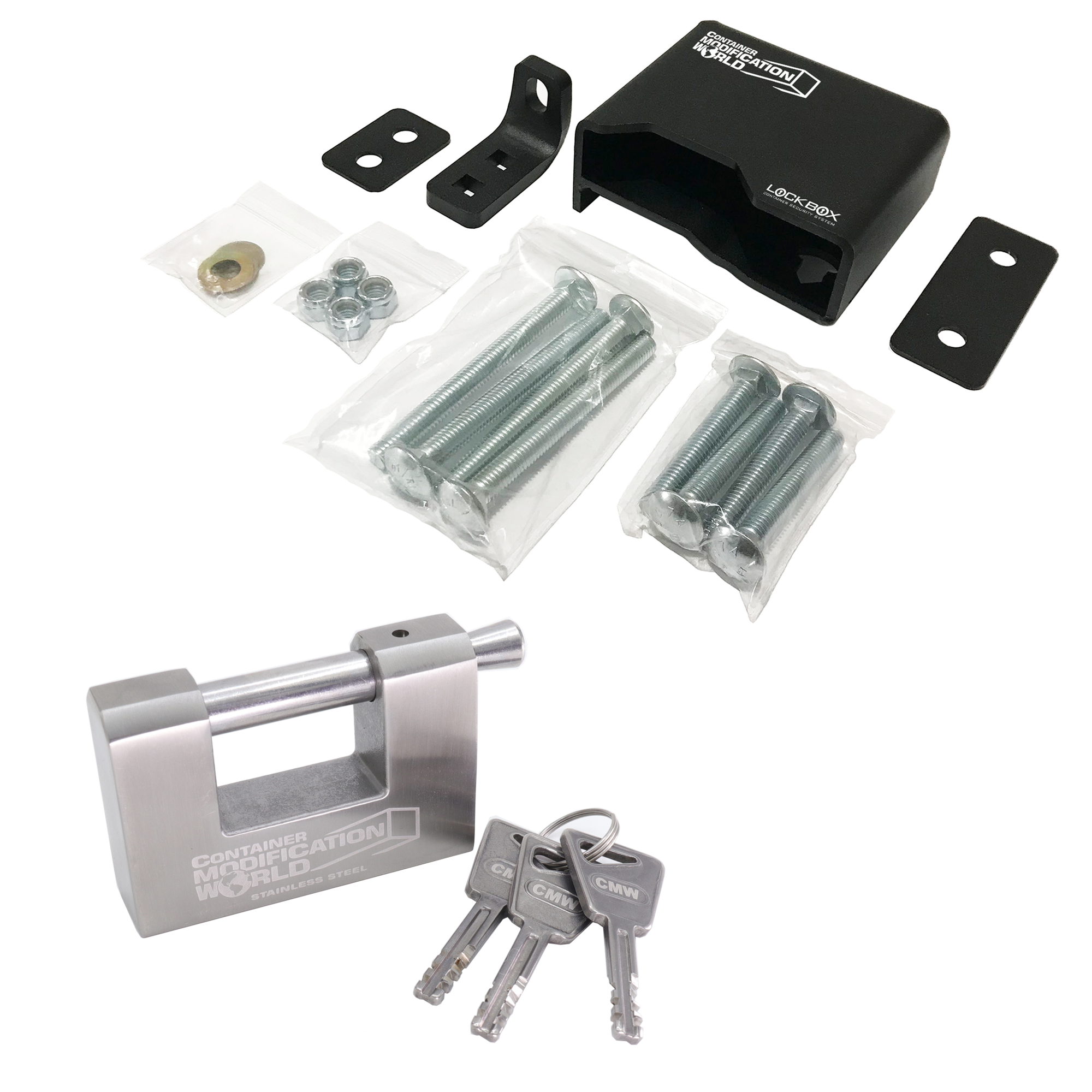 Shipping Container Lock Box with Lock