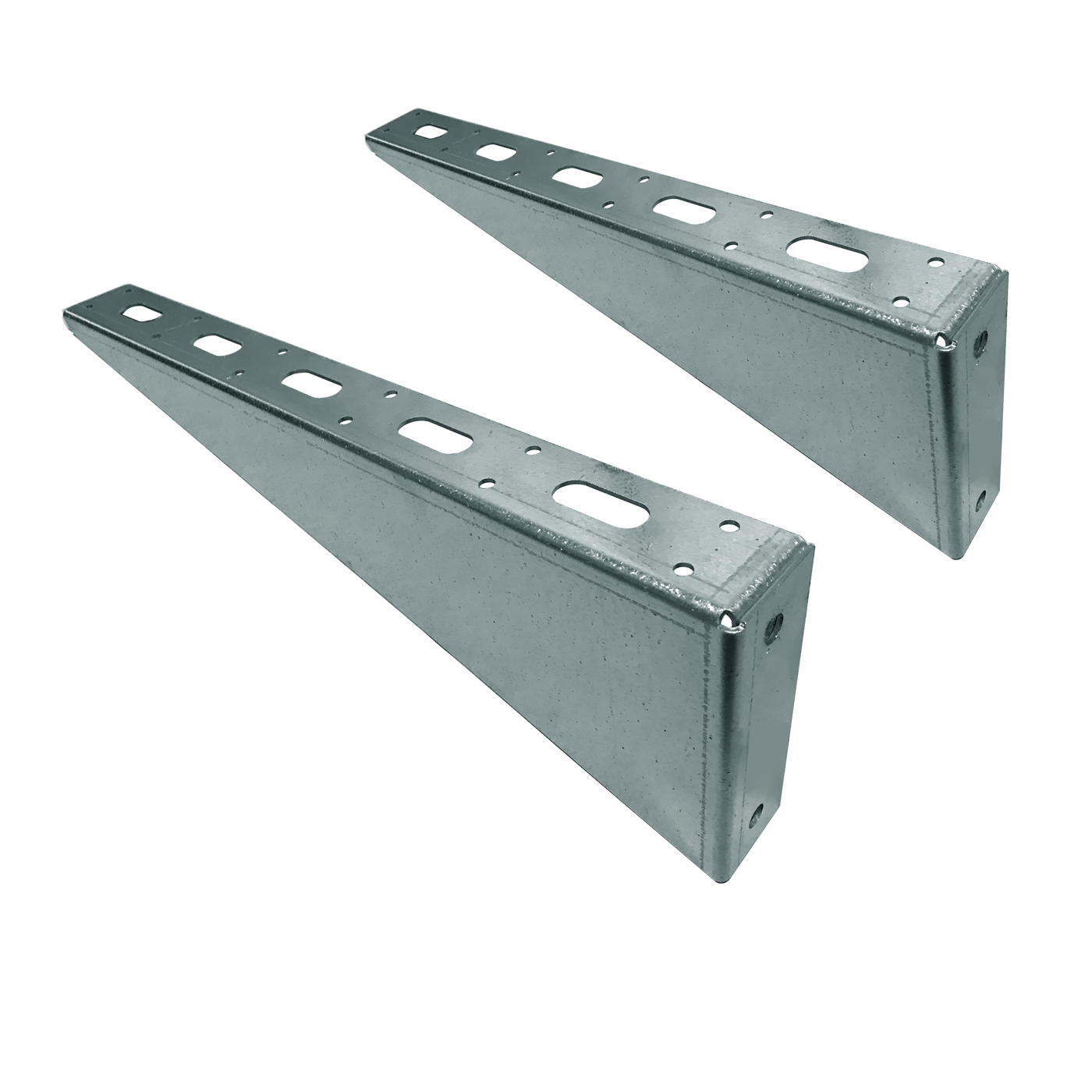 18″ Galvanized Bolt-On Shelving Brackets (2 Pack)